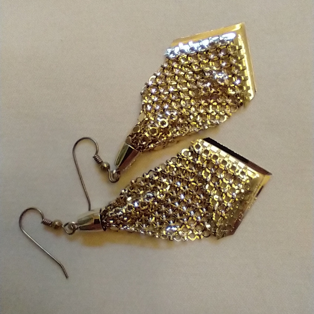 Whiting and Davis mesh earrings - Picture 11 of 14